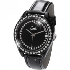 Limit  black dial upper leather strap Ladies watch 6832