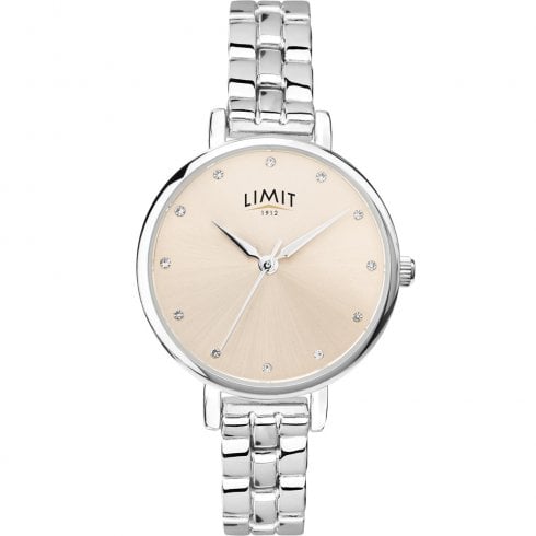 Limit Champagne Dial Chrome Bracelet Ladies Watch 60018