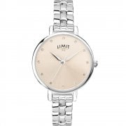 Limit Champagne Dial Chrome Bracelet Ladies Watch 60018