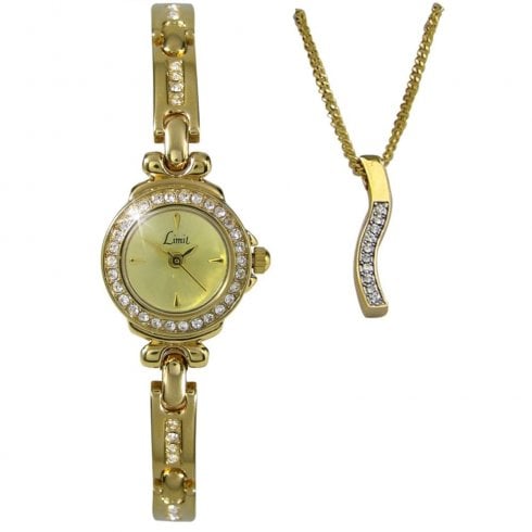 Limit champagne dial stainless steel bracelet Ladies watch 6638G