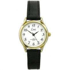 Limit Classic White Dial Black polyurethane Strap Ladies Watch 6141