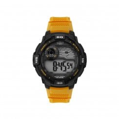 Limit Digital Stopwatch Yellow Resin Strap Gents Watch 5708