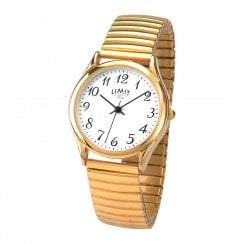 Limit Ladies Gold Tone Expander Bracelet Wristwatch 5898