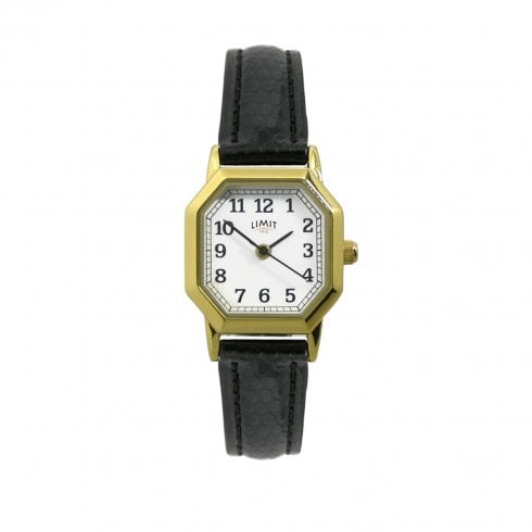 Limit Ladies Gold Tone Octagonal Dial Wristwatch 6599