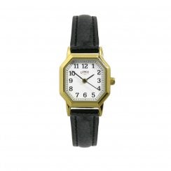 Limit Ladies Gold Tone Octagonal Dial Wristwatch 6599
