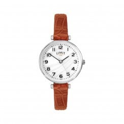 Limit Ladies Mother of Pearl Dial Tan Strap Wristwatch 60060