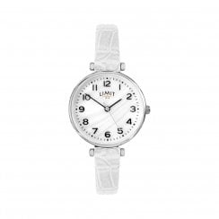 Limit Ladies Mother of Pearl Dial White Strap Wristwatch 60061