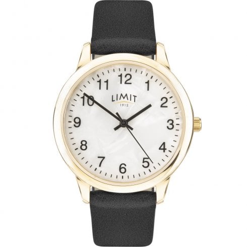 Limit Mother of Pearl Dial Black Strap Ladies Watch 60010