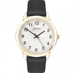 Limit Mother of Pearl Dial Black Strap Ladies Watch 60010