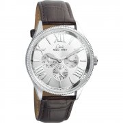 Limit Multifunction silver dial upper leather strap Mens watch 5440