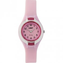 Limit Pink Dial Pink Resin Strap Children Watch 6672