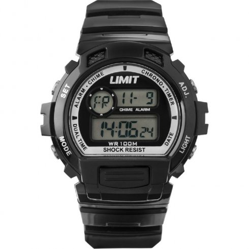 Limit Racing black dial chronograph resin strap Mens watch 6970