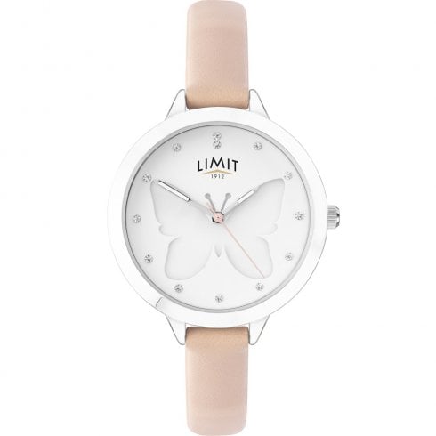 Limit Secret Garden Mother of Pearl Dial Nude Strap Ladies Watch 60028