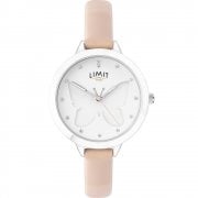 Limit Secret Garden Mother of Pearl Dial Nude Strap Ladies Watch 60028