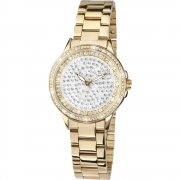 Limit Stone Set Dial Gold Bracelet Ladies Watch 6057