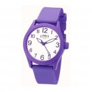 Limit White Dial Purple Rubber Strap Unisex Watch 5722