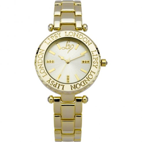 Lipsy GOLD dial STAINLESS STEEL BRACELET Ladies watch LP043