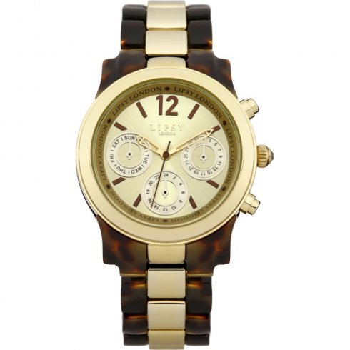 Lipsy GOLD dial STAINLESS STEEL BRACELET Ladies watch LP116