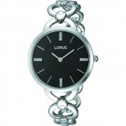 Lorus  black dial stainless steel bracelet Ladies watch RRW11EX9