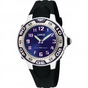 Lorus Blue Dial Black Resin Strap Boys Watch RG235GX9