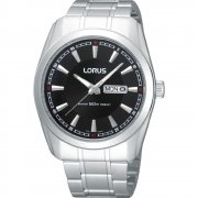 Lorus Classic black dial stainless steel bracelet Mens watch RH327AX9