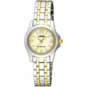 Lorus Classic White Dial Two tone Bracelet Ladies Watch RRS53QX9