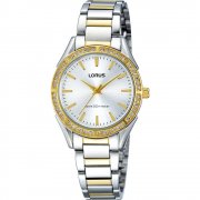 Lorus Just Sparkle Silver Dial Stainless Steel Bracelet Ladies Watch RH852BX9