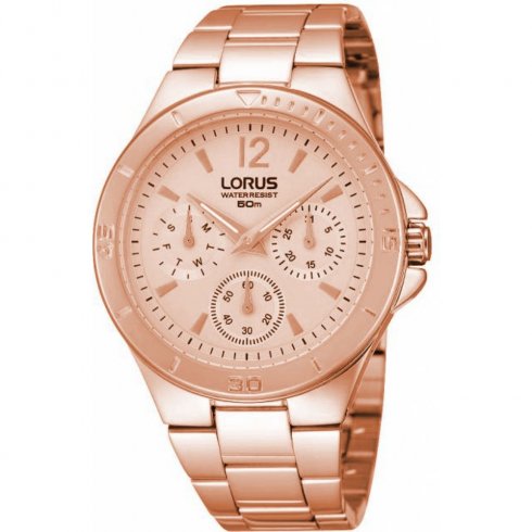 Lorus Rose Gold Dial Rose Gold Bracelet Ladies Watch RP608BX9