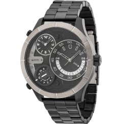 Police Bushmaster IP Black Bracelet Gents Watch 14638XSBU/02M