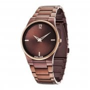 Police Horizon brown dial stainless steel bracelet Mens watch 12744JRSBZR-12M