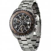 Police Navy black dial stainless steel bracelet Mens watch 12777JSU-02M