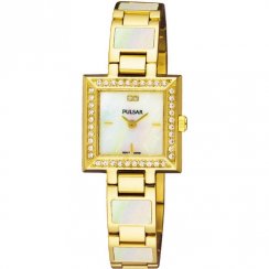 Pulsar  black dial stainless steel bracelet Ladies watch PEGD32X1