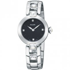 Pulsar Black Dial Stainless Steel Bracelet Ladies Watch PTA419X1