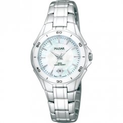 Pulsar  black dial stainless steel bracelet Ladies watch PXT895X1