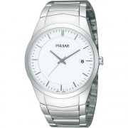 Pulsar Classic White Dial Stainless Steel Bracelet Gents Watch PS9151X1