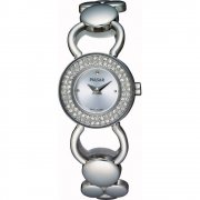 Pulsar Crystal silver dial stainless steel bracelet Ladies watch PEGD87X1
