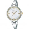 Pulsar Silver Dial Stainless Steel Semi-Bangle Ladies Watch PH8033X1