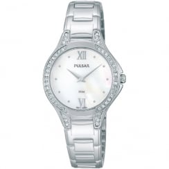 Pulsar White Dial Stainless Steel Bracelet Ladies Watch PM2173X1