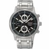 Seiko Chronograph Black Dial Stainless Steel Bracelet Gents Watch SNDC27P1