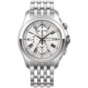 Seiko Chronograph Silver Dial Stainless Steel Bracelet Mens Watch SNAE29P1