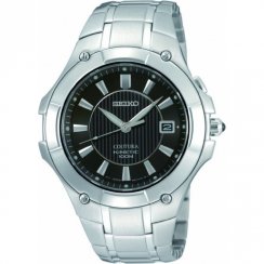 Seiko Coutura Kinetic Black Dial Stainless Steel Bracelet Gents Watch SKA409P1