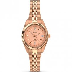 Sekonda Diamond Rose Gold Dial Stainless Steel Bracelet Ladies Watch 2063