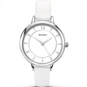 Sekonda Editions White Dial White Strap Ladies Watch 2504