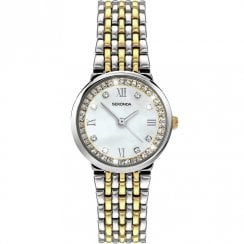 Sekonda White Dial Two Tone Bracelet Ladies Watch 2406