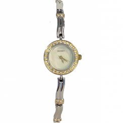 Sekonda White mother of pearl dial stainless steel bracelet Ladies watch 4983