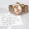 Seksy Rose Gold Dial Stainless Steel Bracelet Ladies Watch 4655