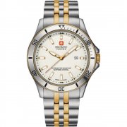 Swiss Military Flagship white dial stainless steel bracelet Mens watch 6-5161.7.55.001