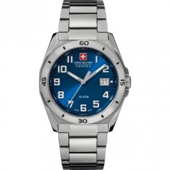 Swiss Military Guardian blue dial stainless steel bracelet Mens watch 6-5190.04.003