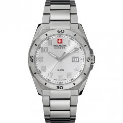 Swiss Military Guardian silver dial stainless steel bracelet Mens watch 6-5190.04.001