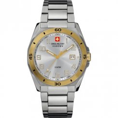 Swiss Military Guardian silver dial stainless steel bracelet Mens watch 6-5190.55.001